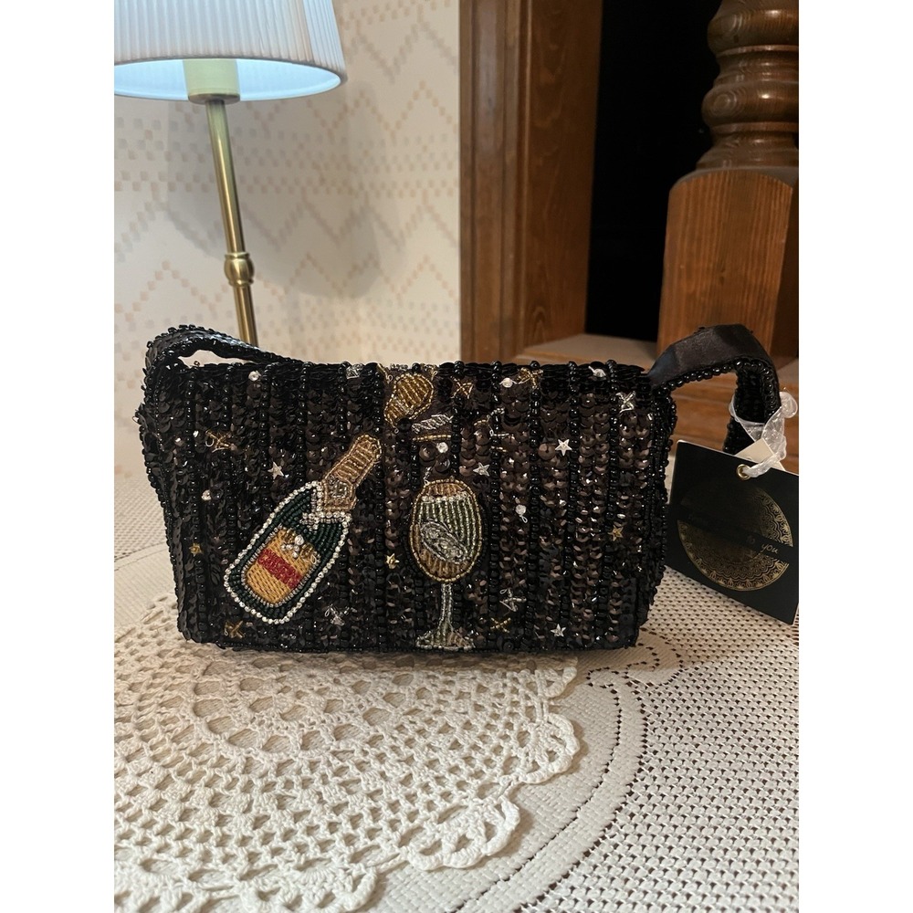 New Release From India to‎ You Celebration New Year Champagne Beaded Bag Viral